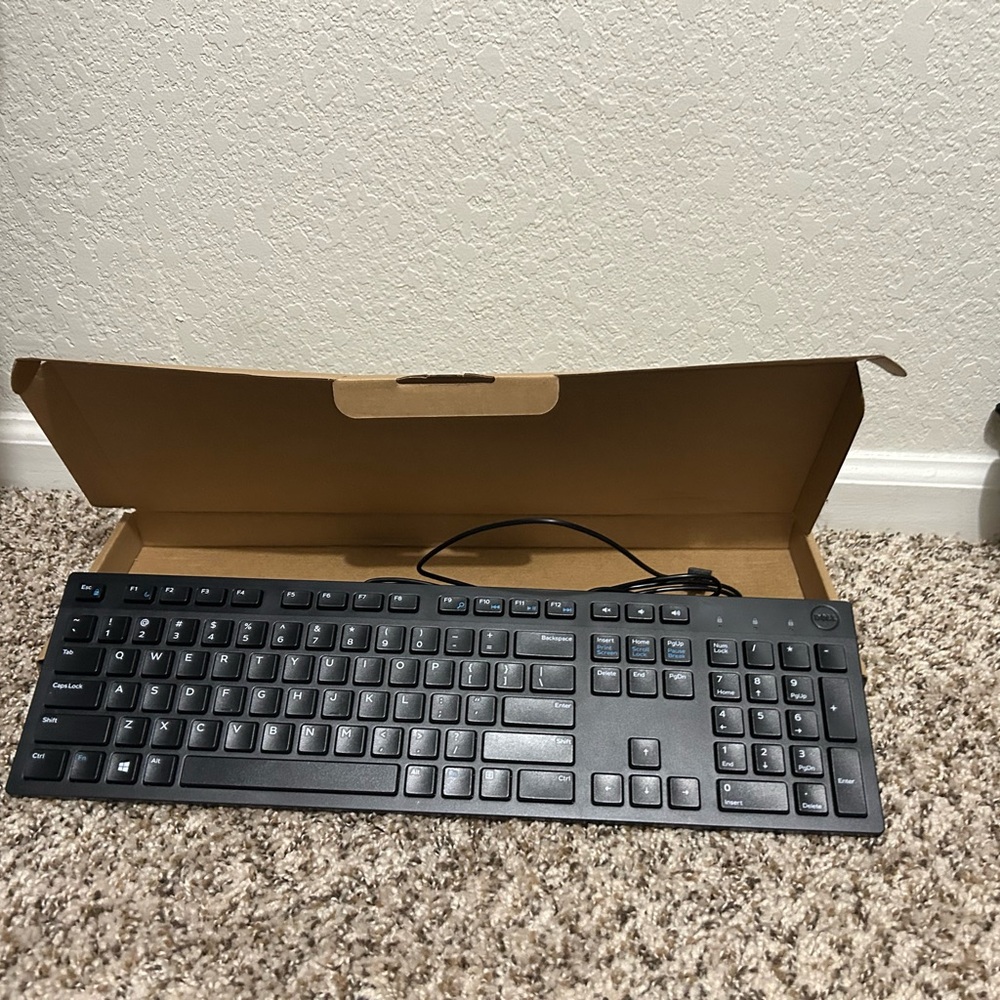 Dell Black Wired Keyboard